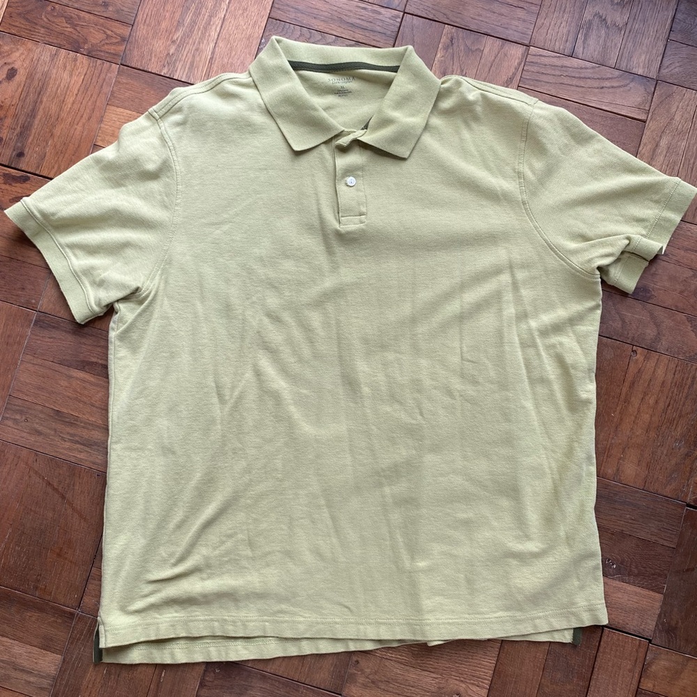 Mens Sonoma Green Polo Shirt XL